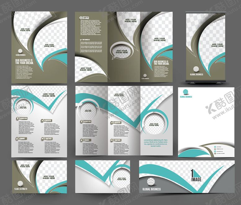 编号：60753304010646479610【酷图网】源文件下载-企业宣传册设计模板