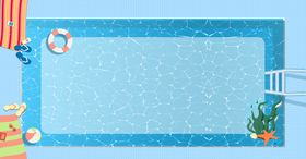 编号：75283909240853154780【酷图网】源文件下载-卡通游泳池背景