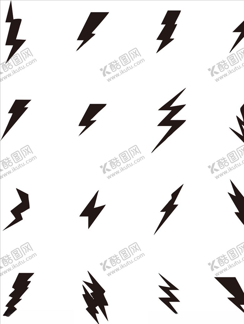 编号：68887210310955041508【酷图网】源文件下载-闪电标识