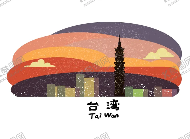 编号：99355406160650343447【酷图网】源文件下载-手绘城市城市地标
