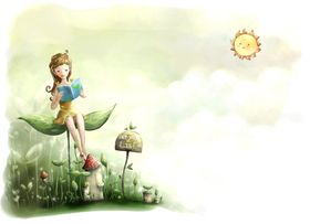 卡通唯美背景