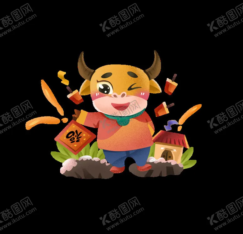 编号：94575604112311442844【酷图网】源文件下载-卡通牛形象
