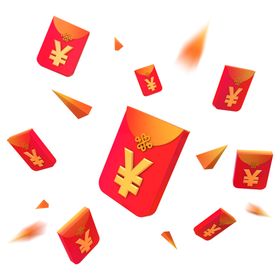 红包雨电商元素
