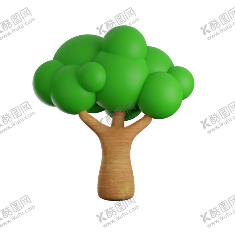 编号：98491811260842462867【酷图网】源文件下载-立体卡通植物
