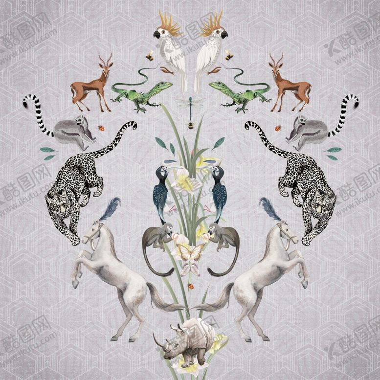 编号：98275310082342574290【酷图网】源文件下载-动物方巾