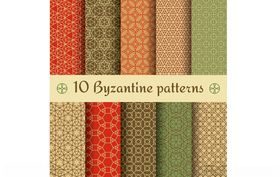 复古风格几何图案集合