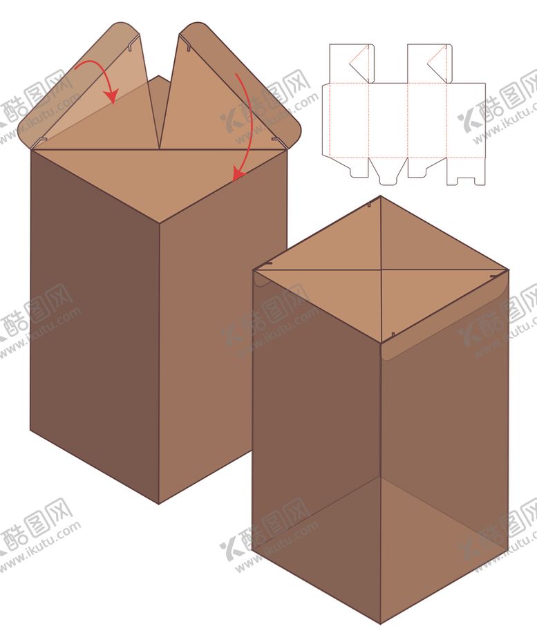 编号：30746310310517391447【酷图网】源文件下载-纸质包装盒刀模设计图