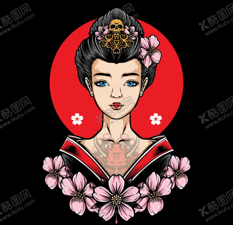 编号：84529506262145006071【酷图网】源文件下载-和服女郎