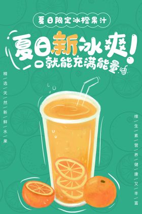 橙汁海报