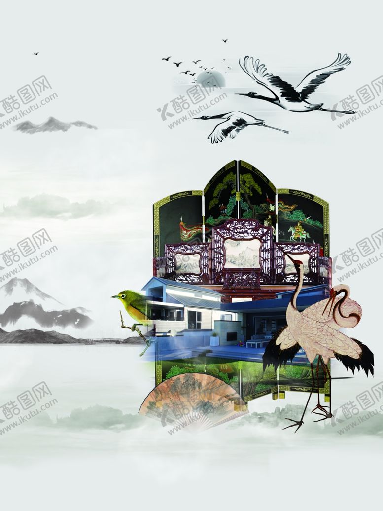 编号：97774505172059562390【酷图网】源文件下载-地产复古活动宣传背景海报素材