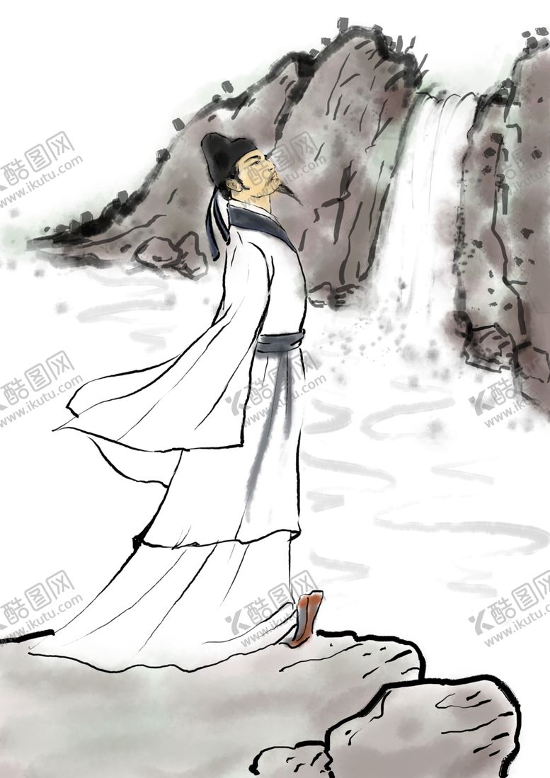 编号：14770010091617224777【酷图网】源文件下载-国学人物插画