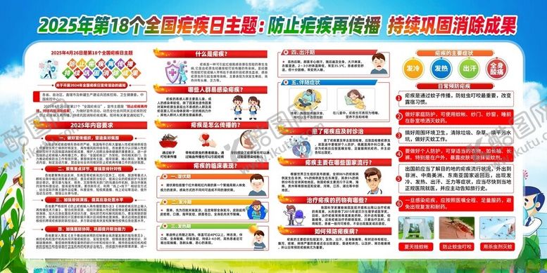 编号：92189906161501521214【酷图网】源文件下载-疟疾日宣传栏