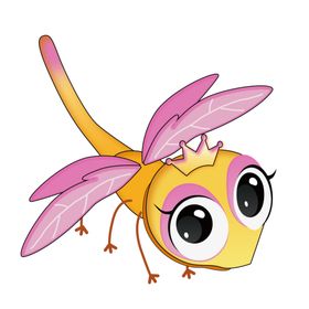 手绘蜻蜓公主