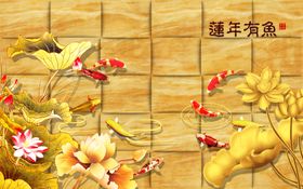 电视墙背景画