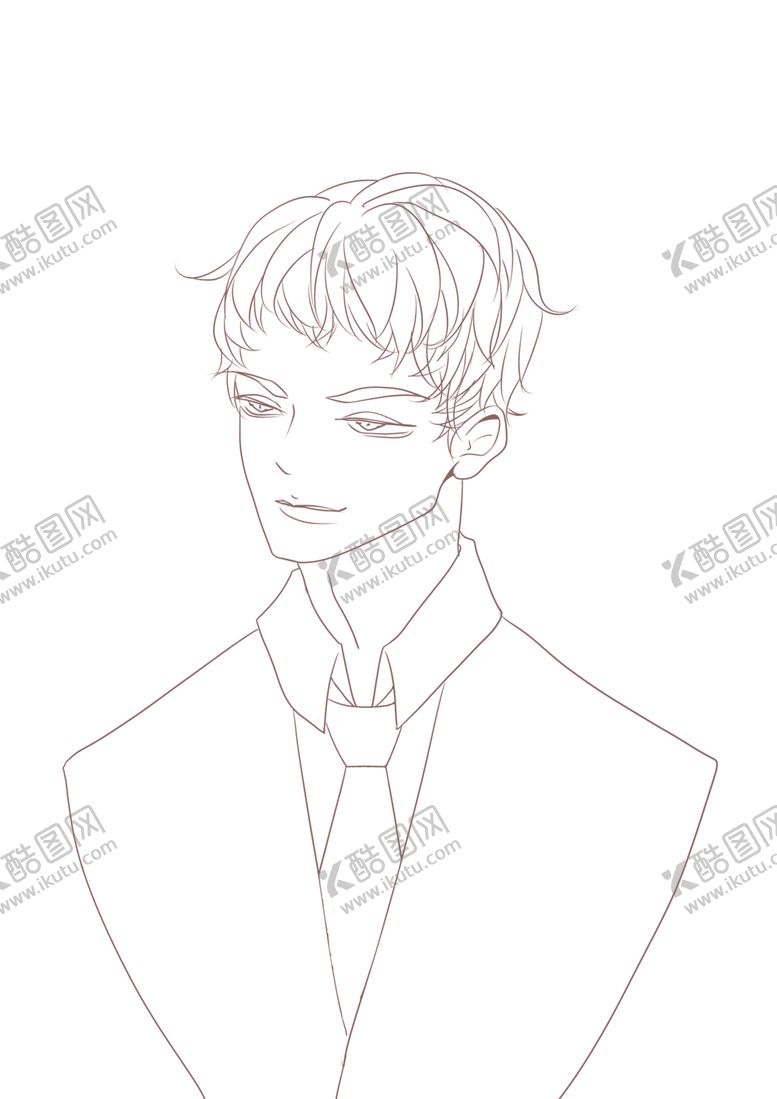 编号：23112809131941579779【酷图网】源文件下载-少年线稿