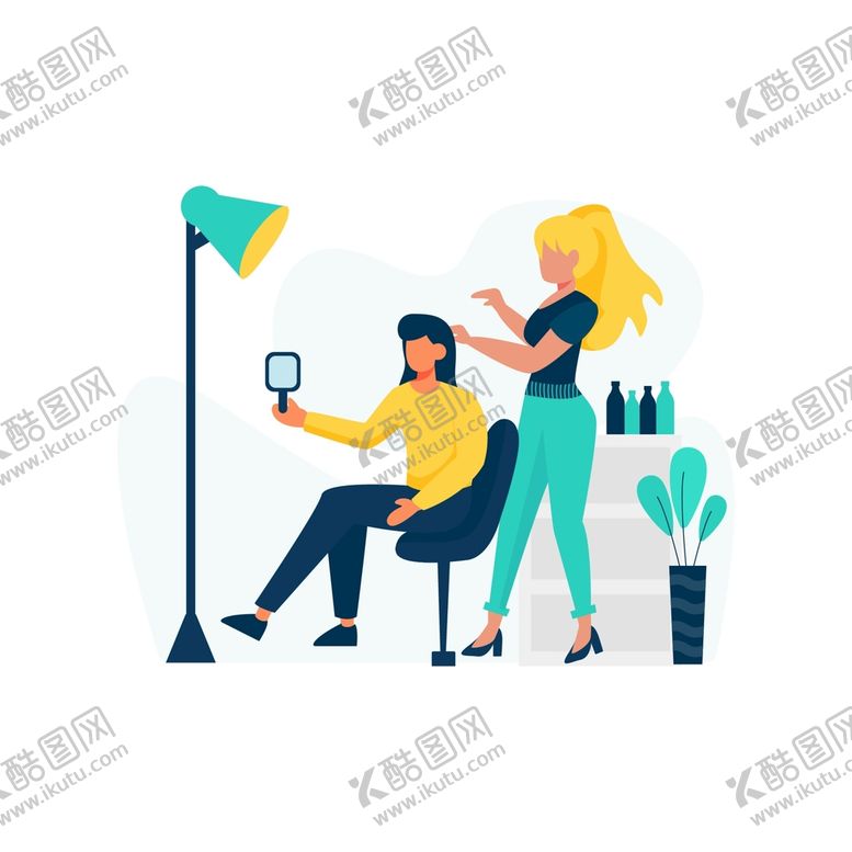 编号：79840209291917377594【酷图网】源文件下载-扁平化生活场景图片