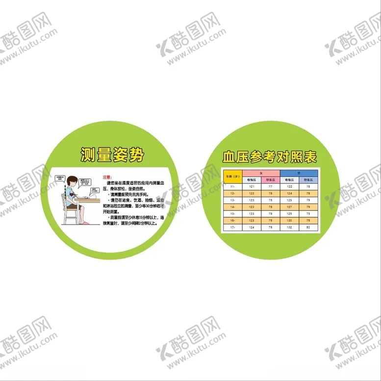 编号：68927602230826237211【酷图网】源文件下载-小学量血压姿势血压参考表
