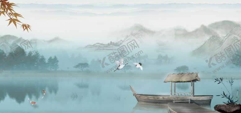 编号：94377409151830299586【酷图网】源文件下载-水墨山水背景