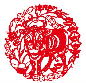 牛年剪纸