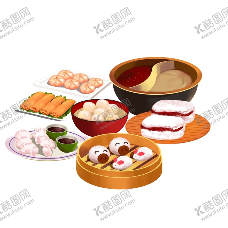 编号：96763309281347576415【酷图网】源文件下载-卡通火锅