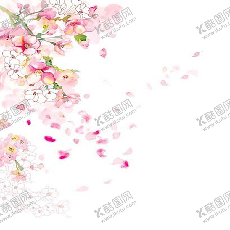 编号：93023310282223217166【酷图网】源文件下载-手绘植物花卉