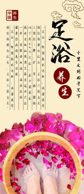 足浴养生海报