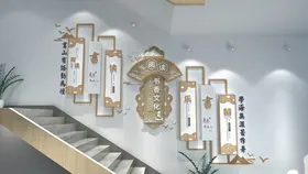 校园文化墙三风一训风训中学