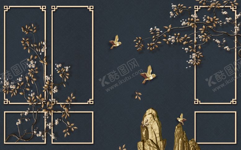 编号：58288705151804356229【酷图网】源文件下载-花鸟工笔画
