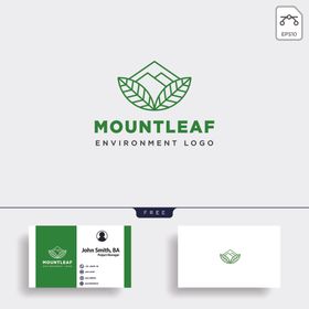 树木标志方块卡通失量叶艺术艺术卡通