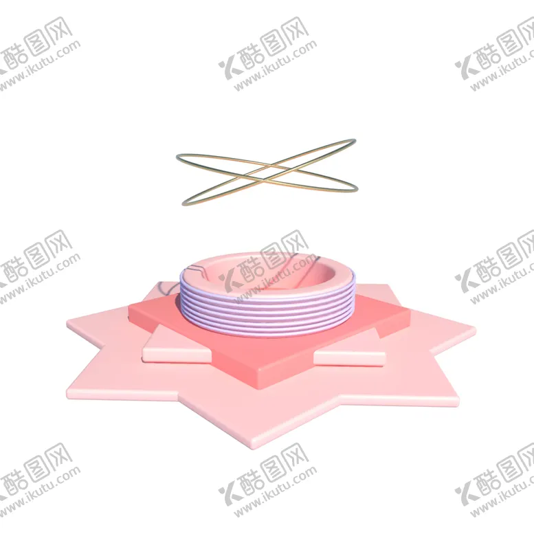 编号：57254207021005561990【酷图网】源文件下载-粉色化妆品电商展示柜3D