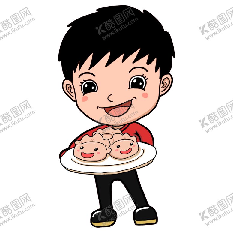 编号：99835305041322096894【酷图网】源文件下载-手绘饺子素材