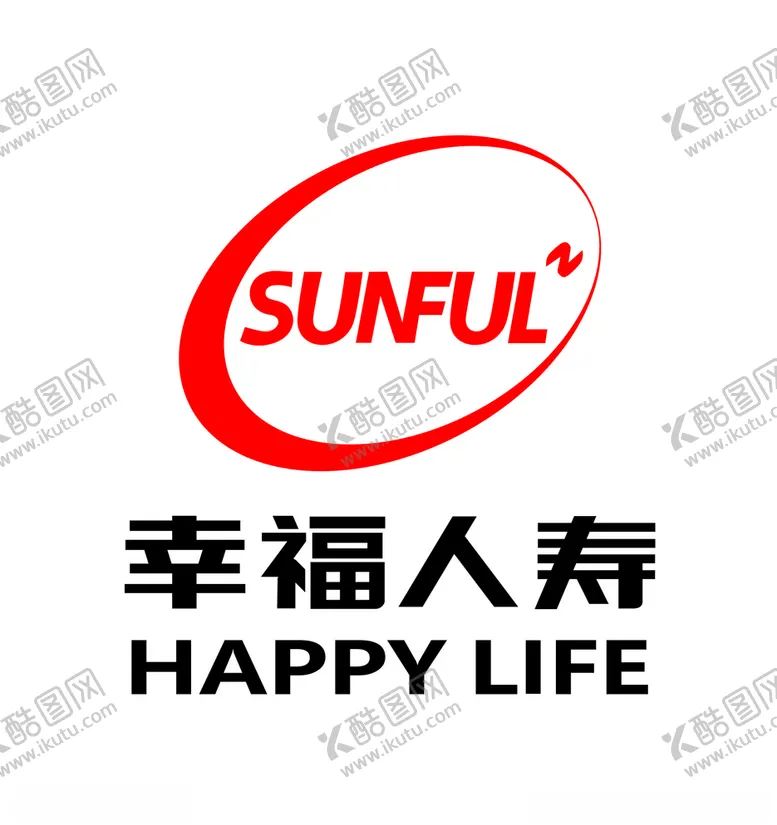 编号：89227503291324408756【酷图网】源文件下载-幸福人寿新版logo
