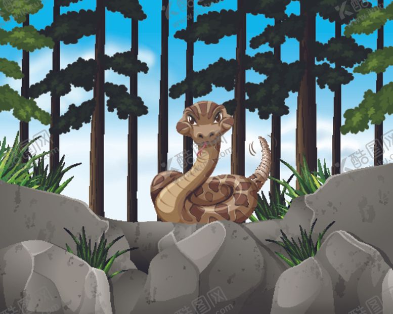 编号：17509409182027183621【酷图网】源文件下载-卡通蛇