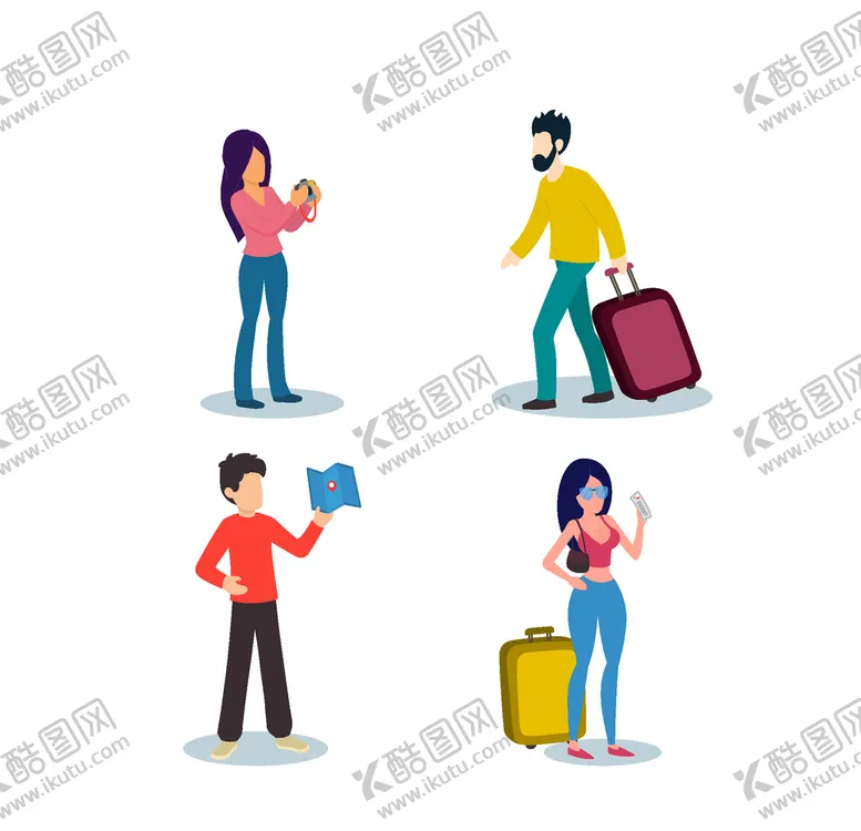 编号：75644106270037275118【酷图网】源文件下载-旅客游客