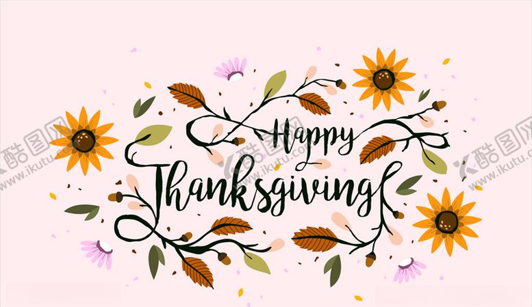 编号：78244909261305199808【酷图网】源文件下载-感恩节艺术字