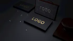logo样机英文特效图场景