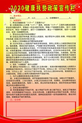 2020扶贫政策宣传栏