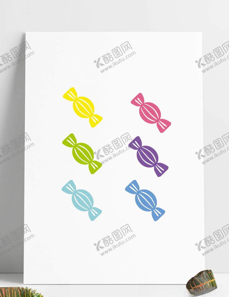 编号：89256310072104413473【酷图网】源文件下载-矢量彩色卡通糖果