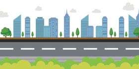城市建筑剪影