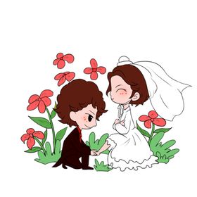 卡通情侣