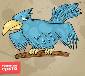 4款卡通乌鸦表情造型