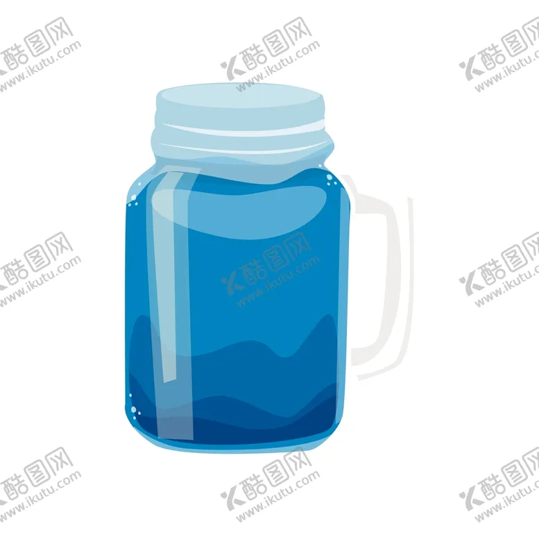 编号：03418509281058349425【酷图网】源文件下载-线稿水杯冰块饮料手绘插画元素