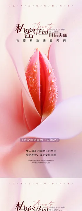 医美私密促销系列海报