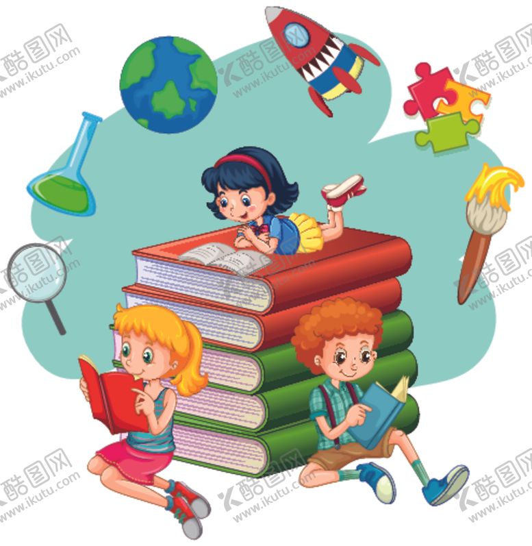 编号：19143007080636455556【酷图网】源文件下载-卡通学生