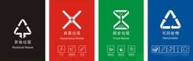 垃圾分类标识志别回收别图