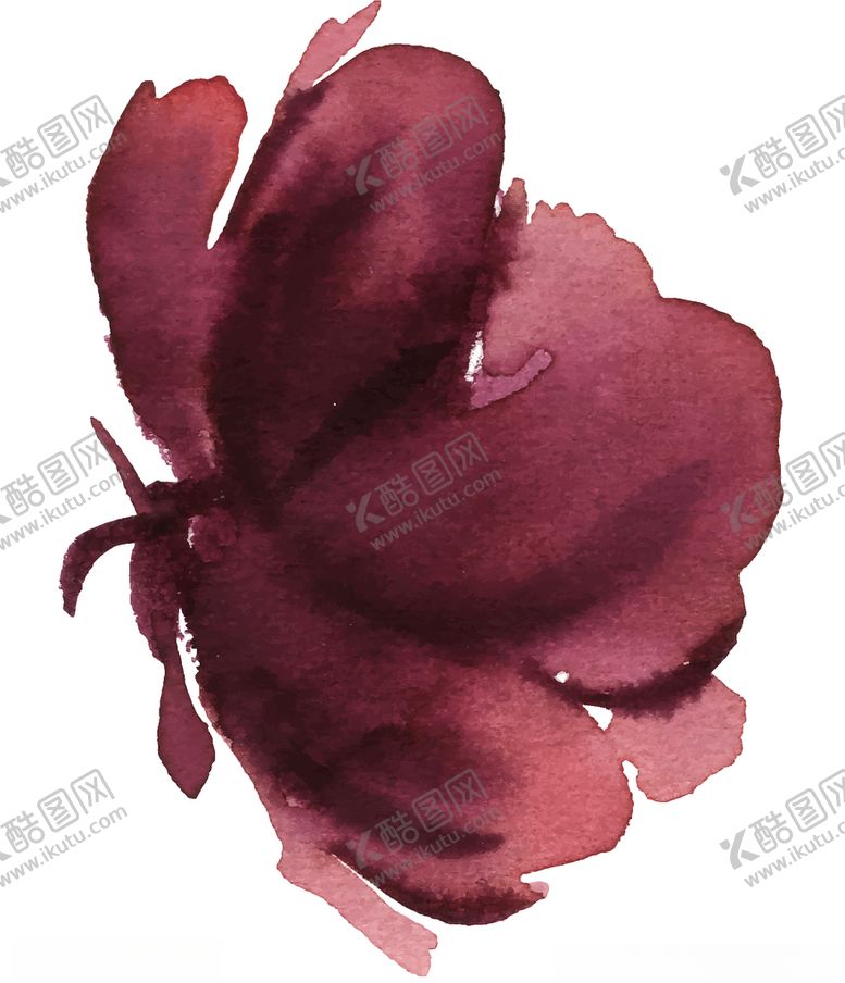 编号：59271710052311444855【酷图网】源文件下载-水彩创意花朵植物