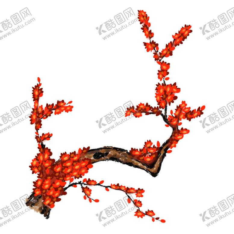 编号：85763506272042036382【酷图网】源文件下载-中国风水墨梅