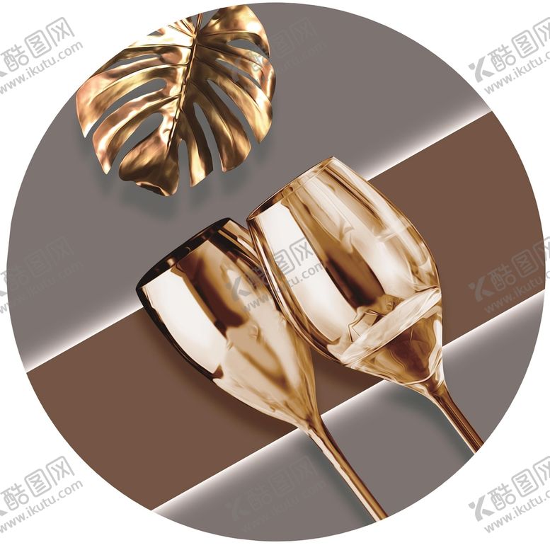 编号：23467610272109074151【酷图网】源文件下载-餐厅高脚杯厨房装饰画