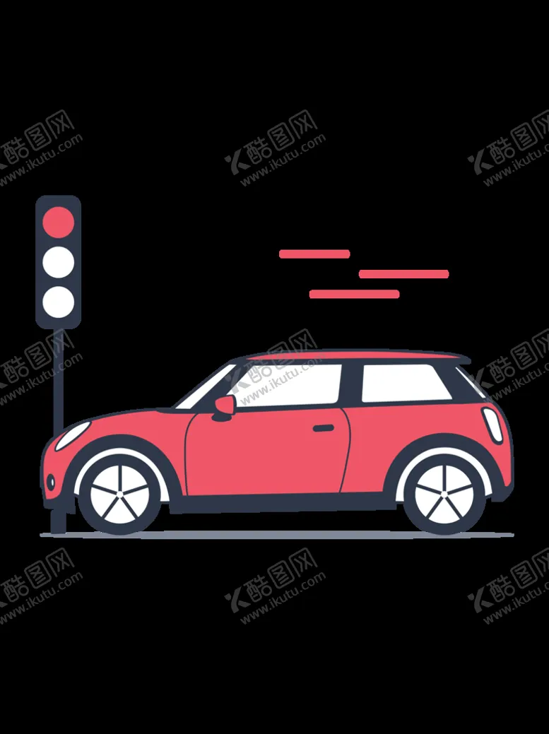 编号：28697110080942421065【酷图网】源文件下载-卡通交通工具粉色汽车轿车侧