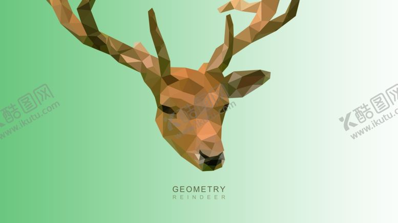 编号：12875909131424547104【酷图网】源文件下载-几何驯鹿
